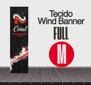 Tecido Wind Banner Full Coral Comunicação Visual