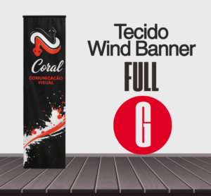 Tecido Wind Banner Full Coral Comunicação Visual
