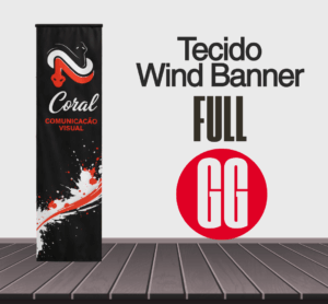 Tecido Wind Banner Full Coral Comunicação Visual